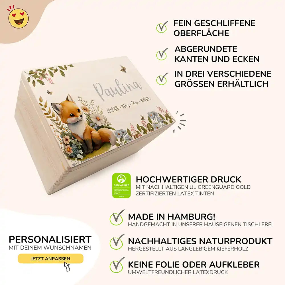 Erinnerungsbox Baby - Baby Fuchs