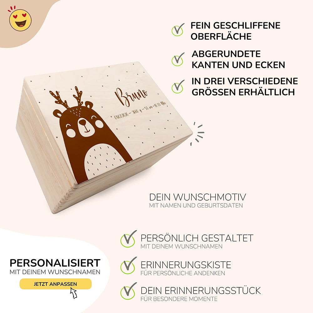 Personalisierte Erinnerungskiste X-Mas BĂ€r