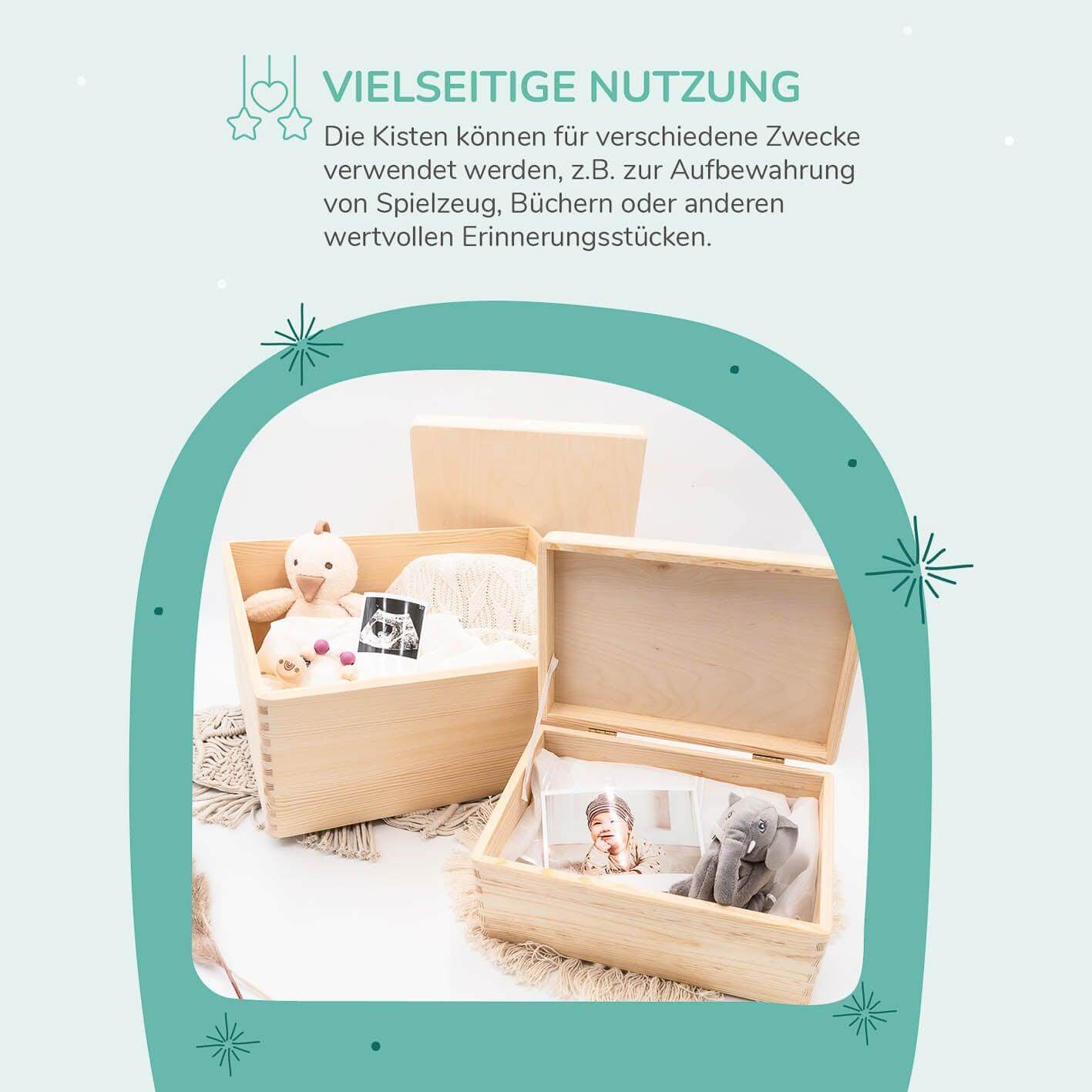 detailed view of baby fox design on memory box