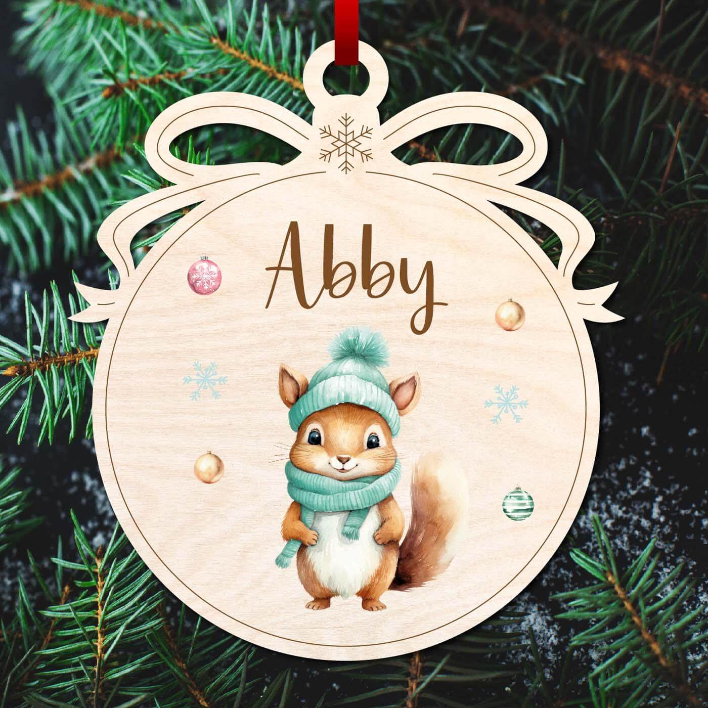 handgefertigte weihnachtskugeln mit bÀr und tierfamilie design