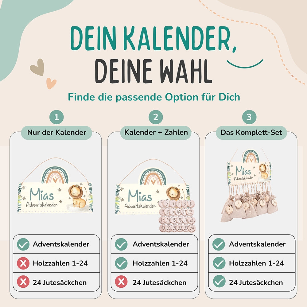 Adventskalender Kinder - Löwe