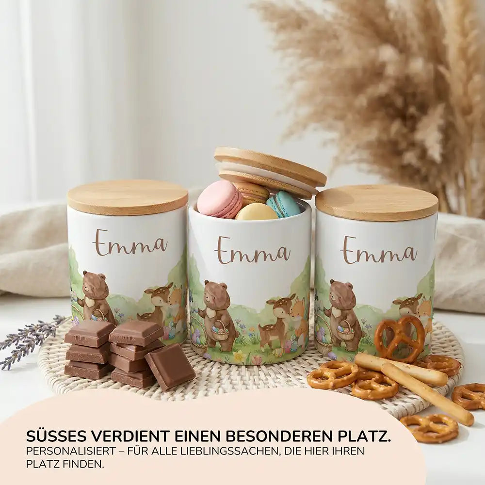Personalisierte Keksdose Ostern BĂ€renfamilie - Ansicht 15