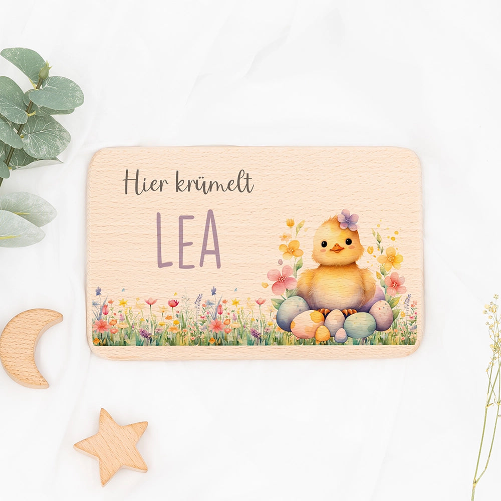 Frühstücksbrettchen Holz personalisiert
