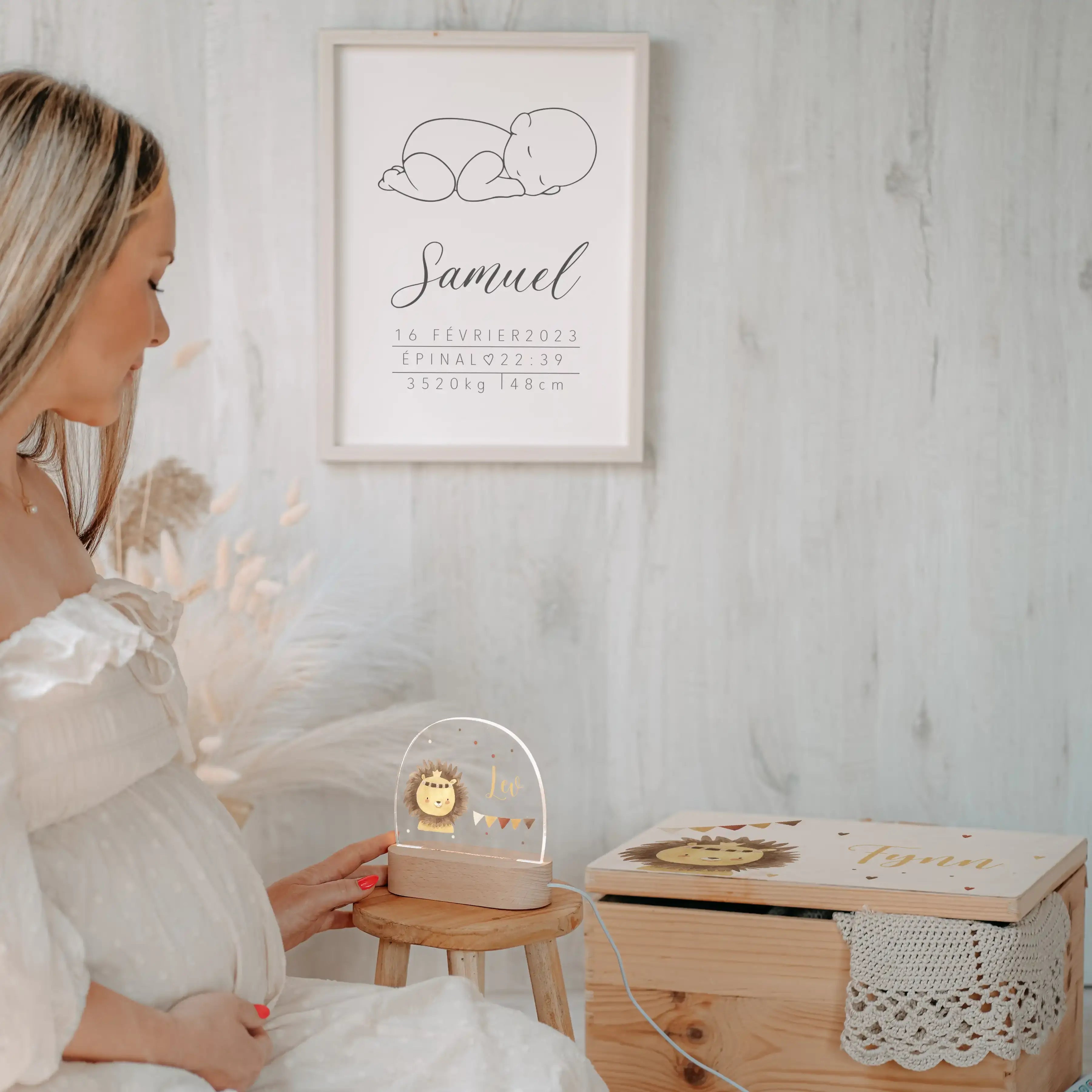 Geschenkset zur Geburt – Boho Löwe | Baby Geschenk
