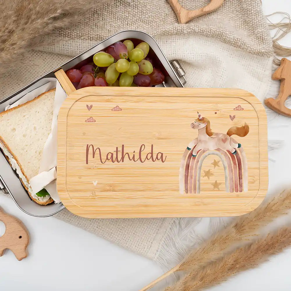Großes Einschulungsset mit Name – Schultüte, Turnbeutel, Trinkflasche & Brotdose
