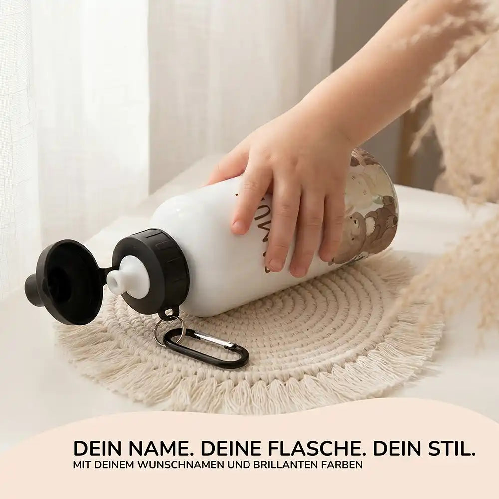 Personalisierte Trinkflasche Kinder Waldfreunde – Kinderhand Lifestyle 500 ml