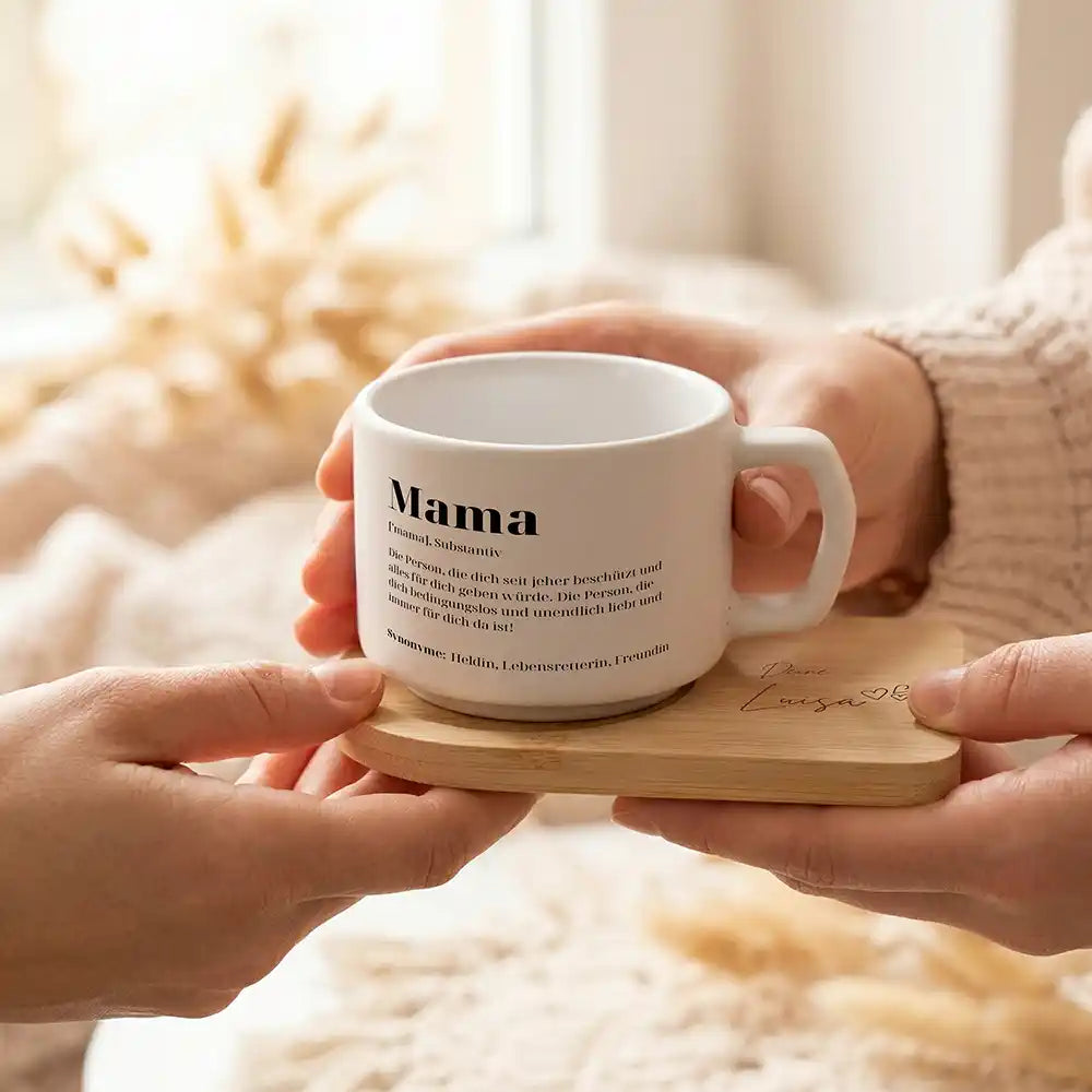 Kaffeetasse personalisiert Muttertag Mama Definition – made in Hamburg