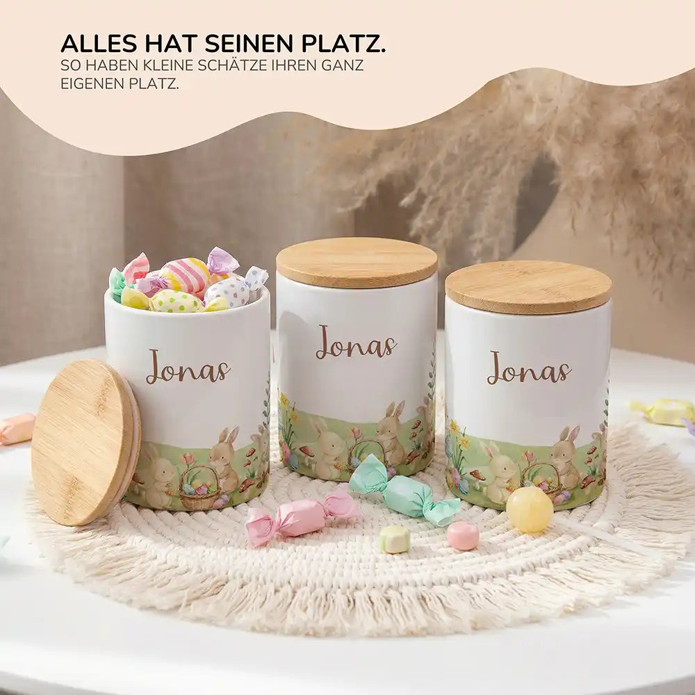 Lifestyle: Personalisierte Keksdose Ostern Hasen im Kinderzimmer