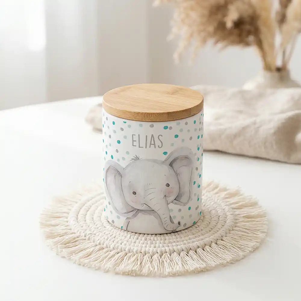Personalisierte Keksdose Elefant Konfetti - Produktgruppe & Variationen
