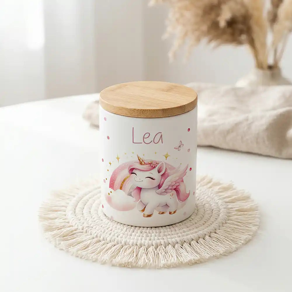 Personalisierte Keksdose Einhorn Flügel - Produktgruppe & Variationen