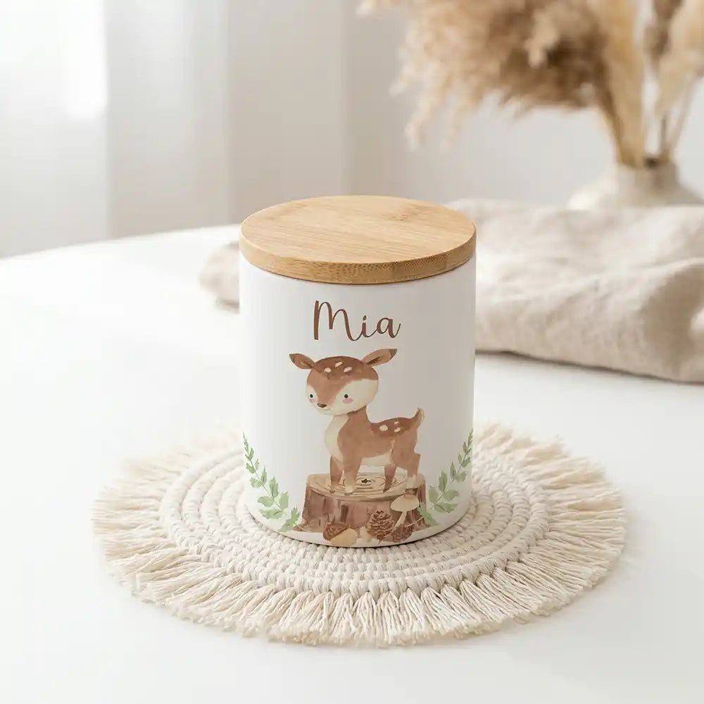 Personalisierte Keksdose Rehkitz Wald - Produktgruppe & Variationen