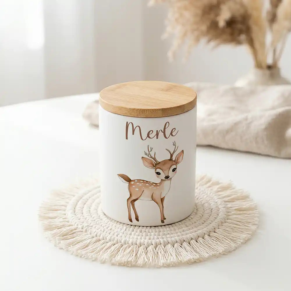 Personalisierte Keksdose Rehkitz Bambi - Produktgruppe & Variationen