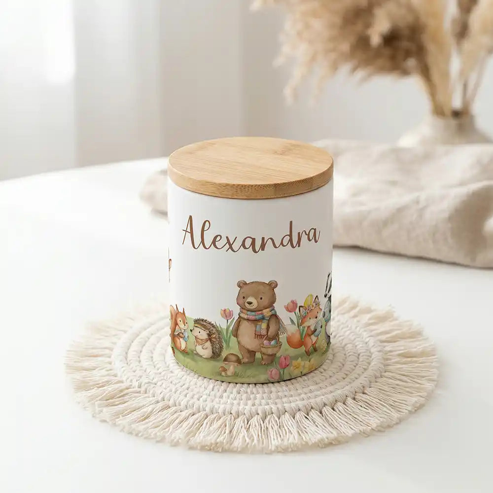 Personalisierte Keksdose Herbst-Waldtiere - Produktgruppe & Variationen