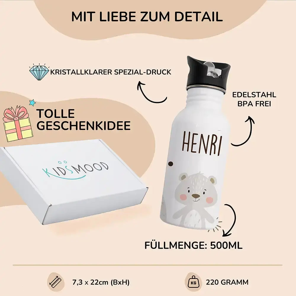 Trinkflaschen Kinder Edelstahl - Baby Koala