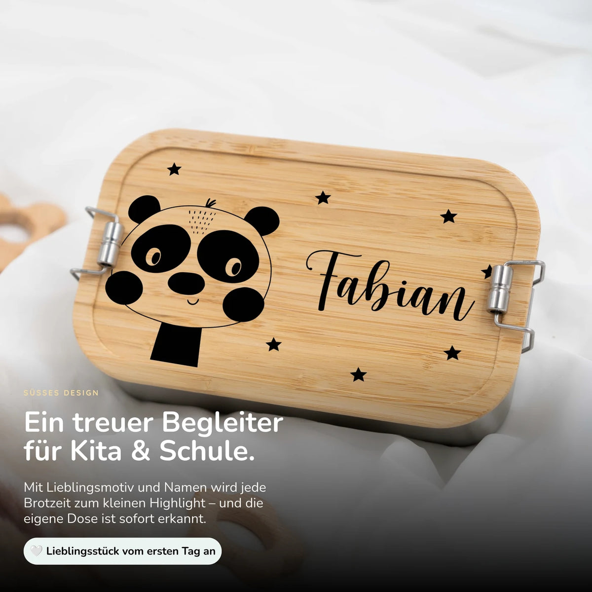 Brotdose personalisiert Panda