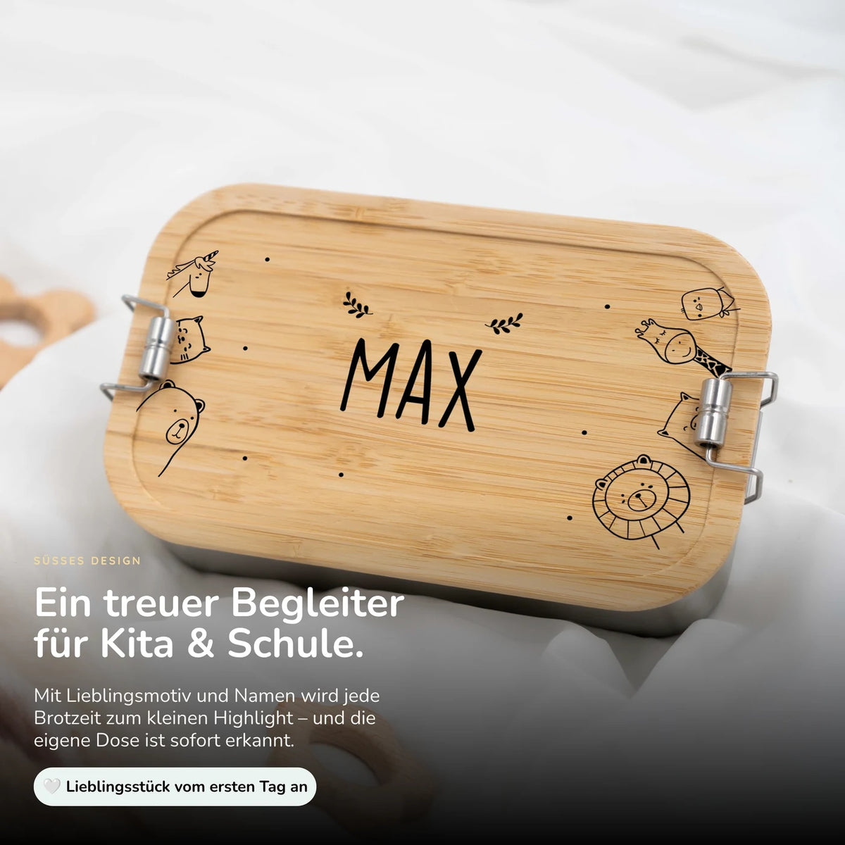 Brotdose Kinder personalisiert - Animal Family