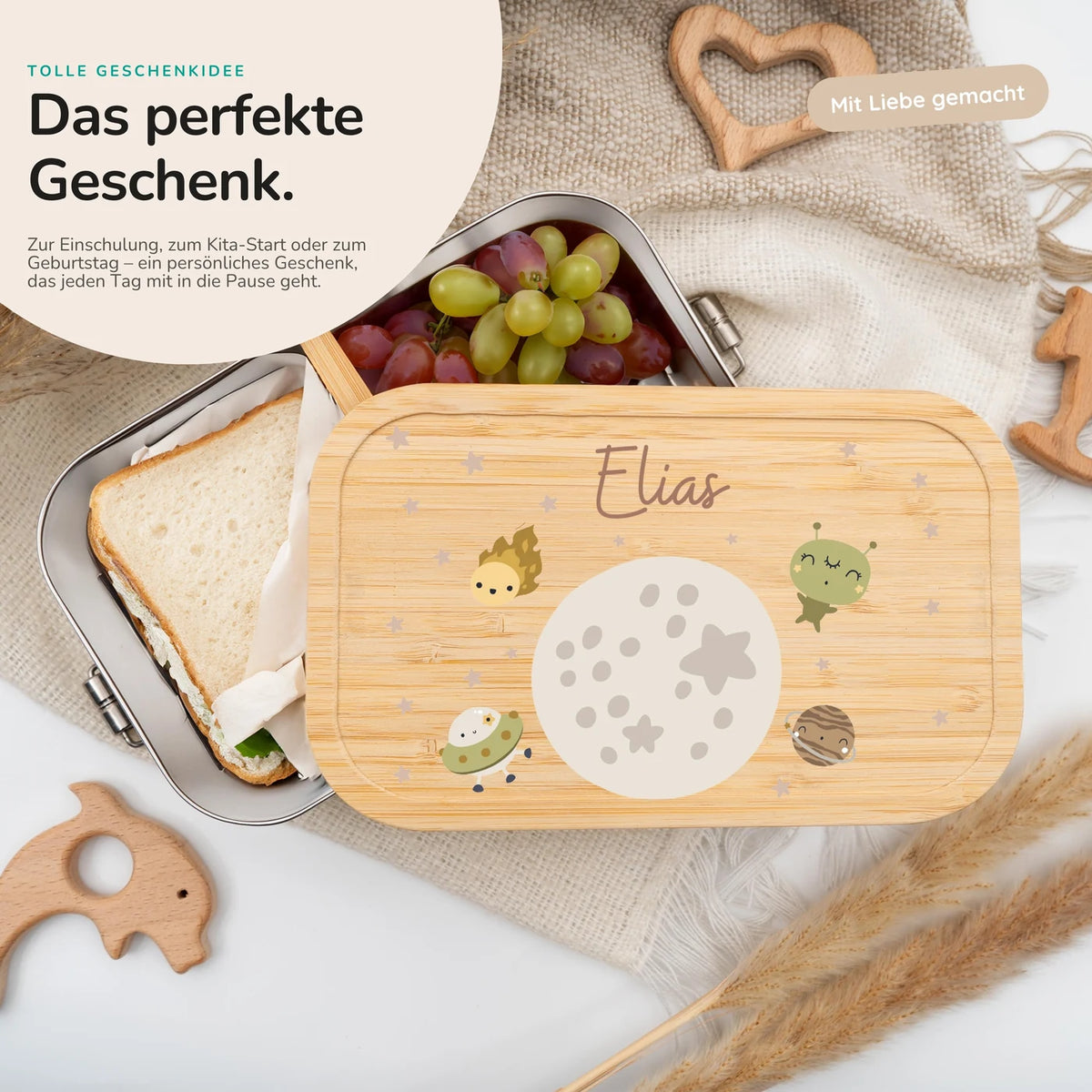 Brotdose personalisiert Weltall