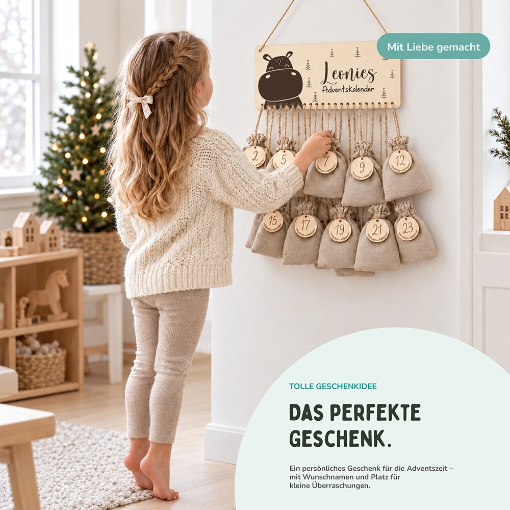 Adventskalender Kinder -  Nilpferd