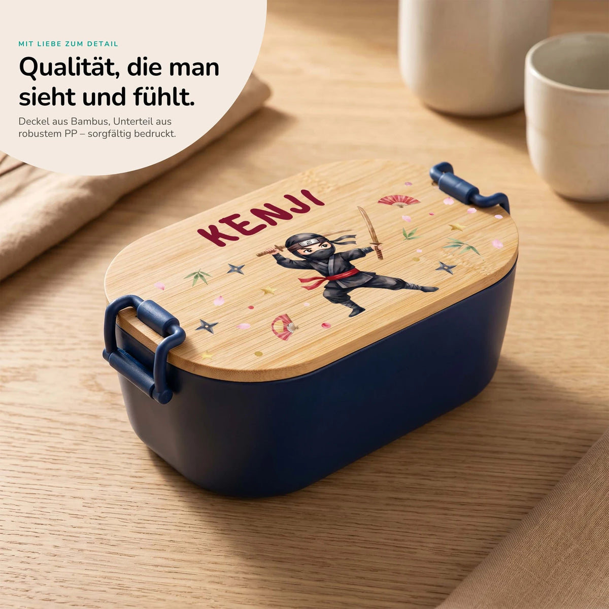 Brotdose Kinder personalisiert, Ninja