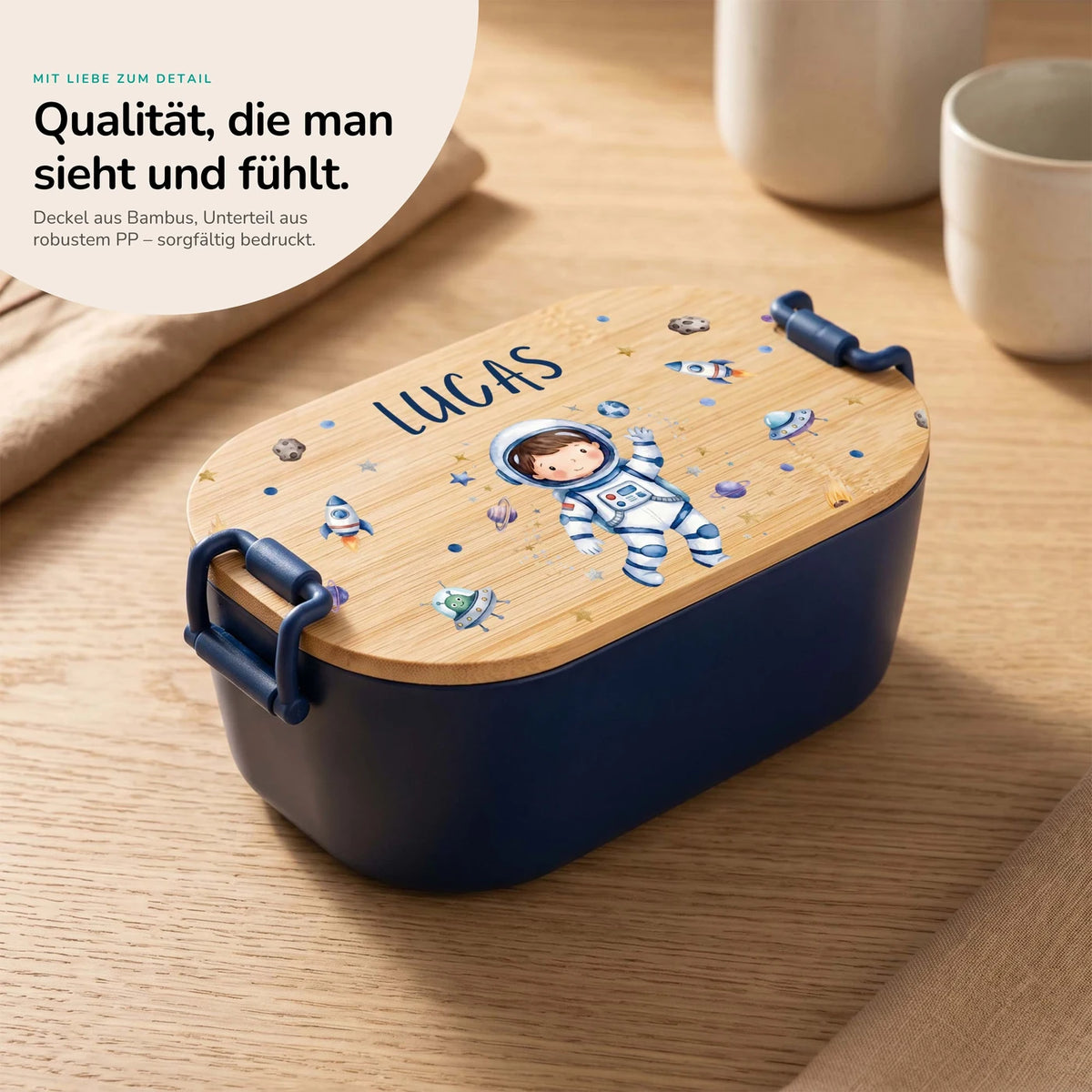 Brotdose Kinder personalisiert, Astronaut