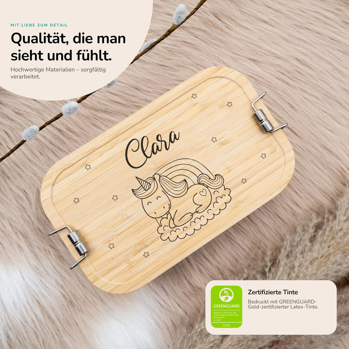 Brotdose personalisiert Einhorn