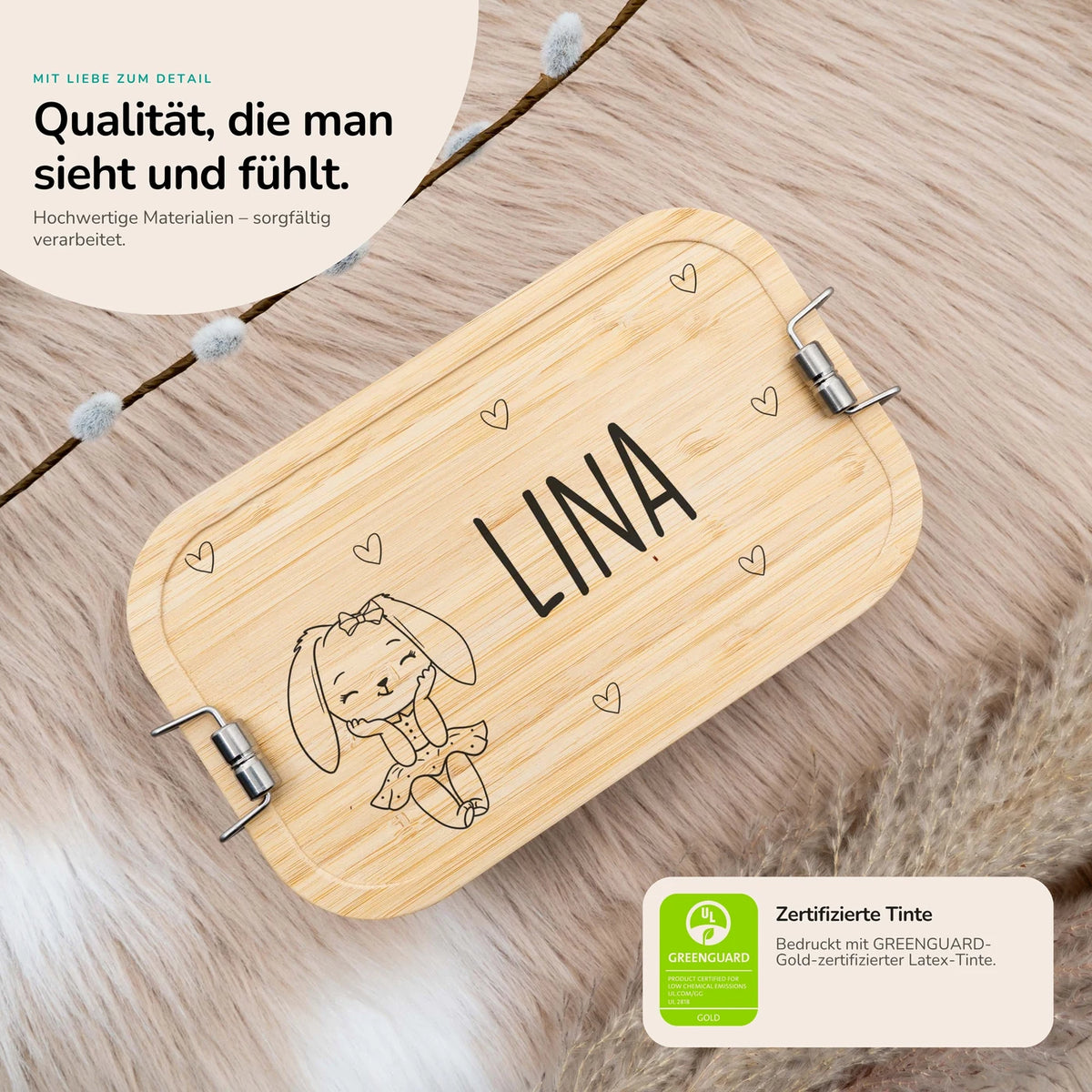 Brotdose personalisiert Häschen