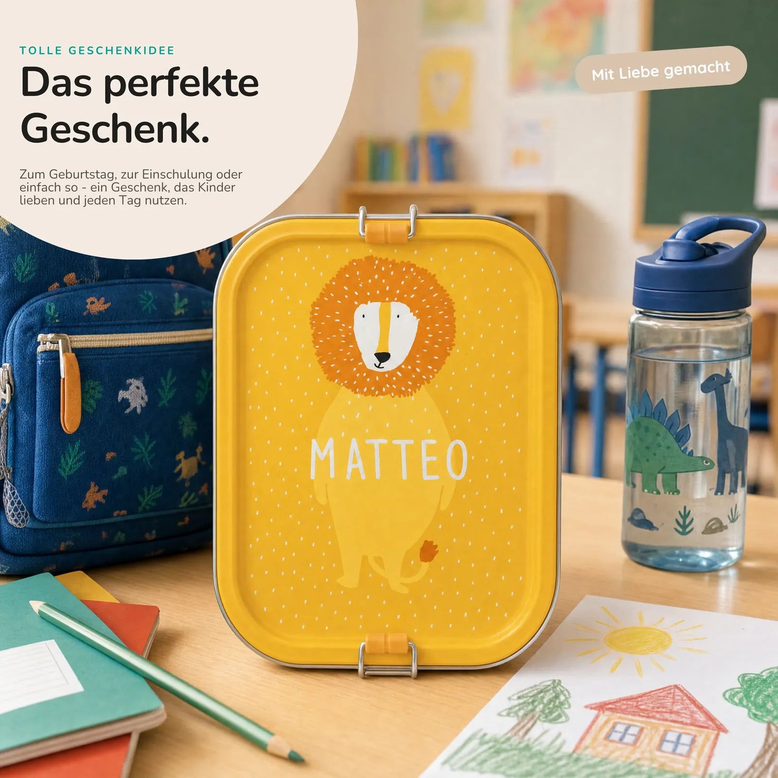 Trixie Brotdose Kinder Löwe, ideal für den Kindergarten