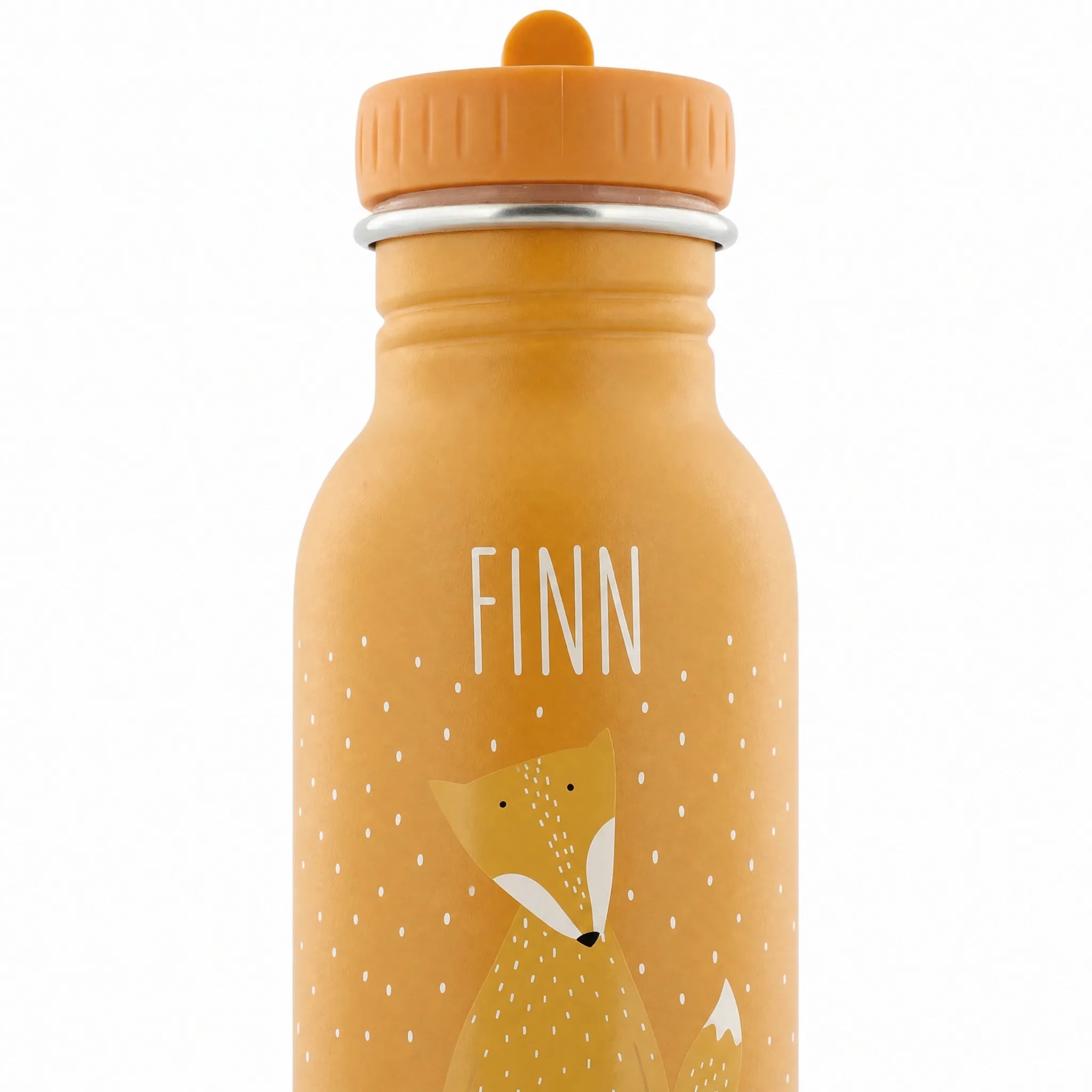 Trixie Trinkflasche Kinder Fuchs, für Kita und Schule, mit Wunschname