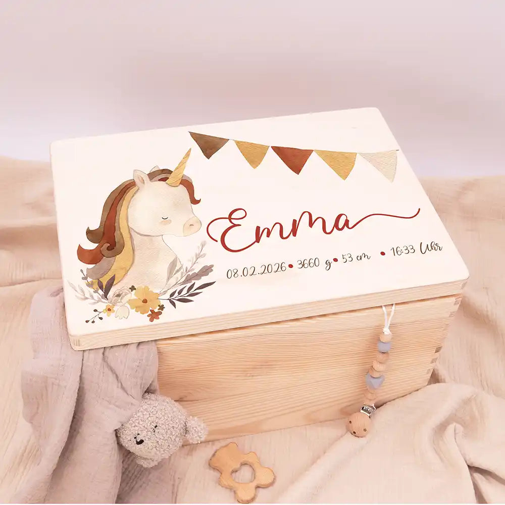 Erinnerungsbox Baby - Baby Einhorn