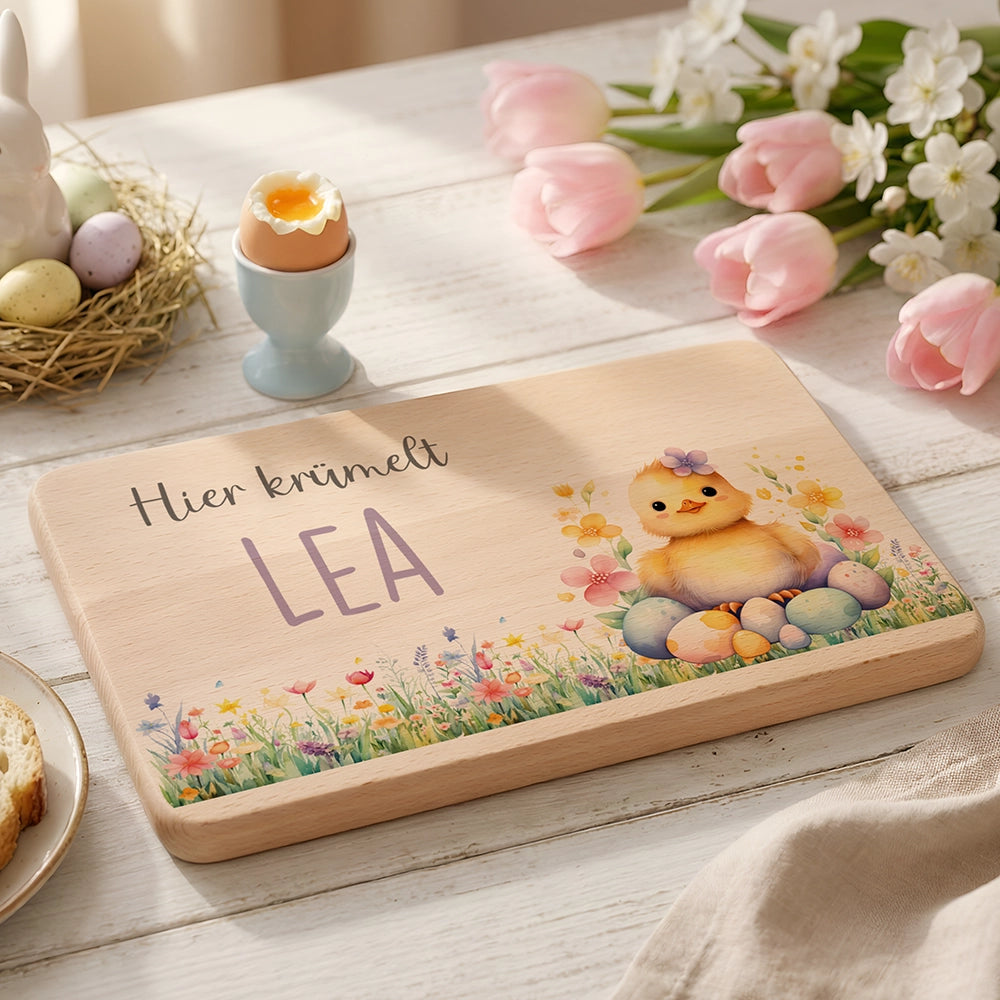 Frühstücksbrettchen Holz personalisiert