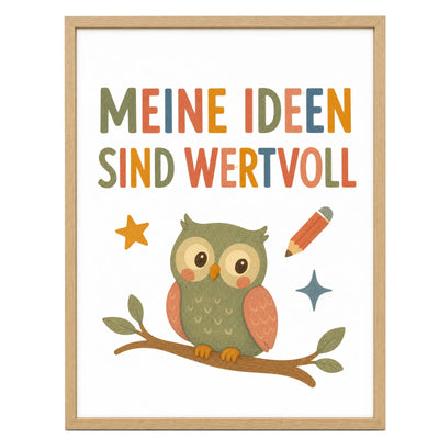 Eule Meine Ideen sind wertvoll