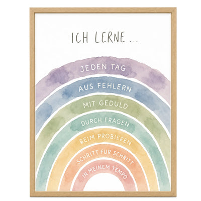 Regenbogen Ich lerne
