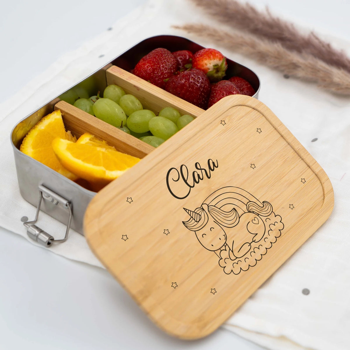Brotdose personalisiert Einhorn