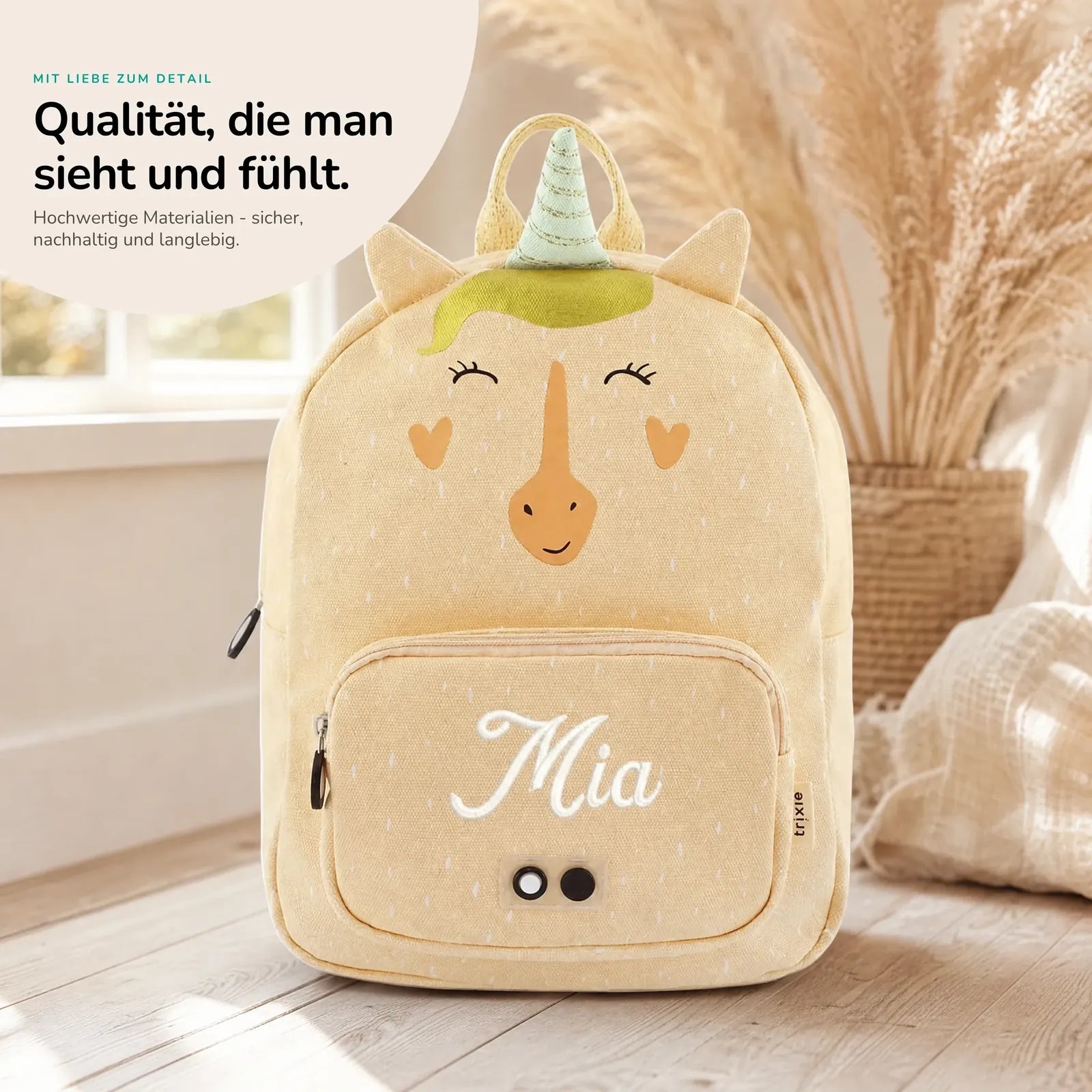 Trixie Kindergartenrucksack Einhorn, Kita-Rucksack personalisiert
