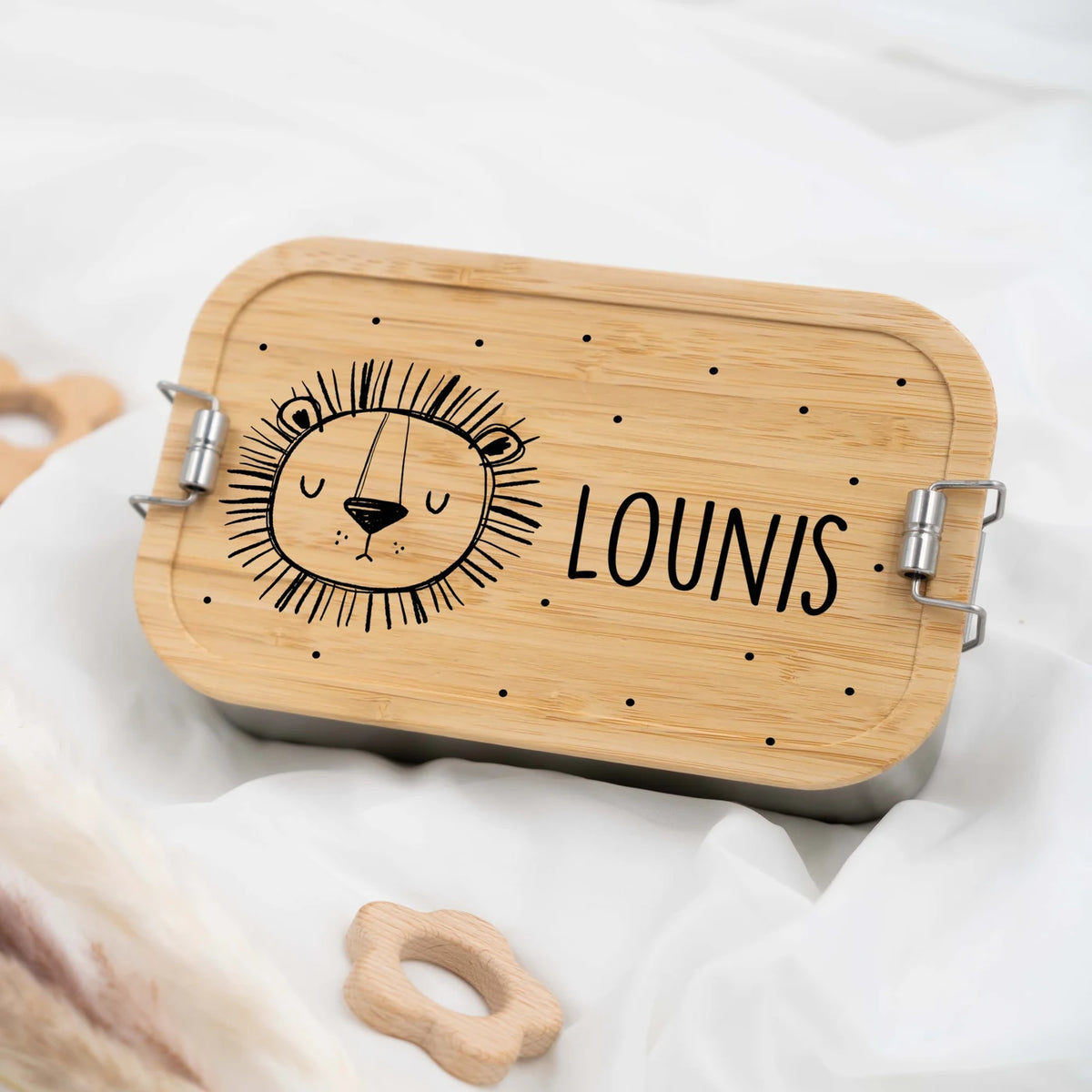 Brotdose personalisiert Löwenkopf