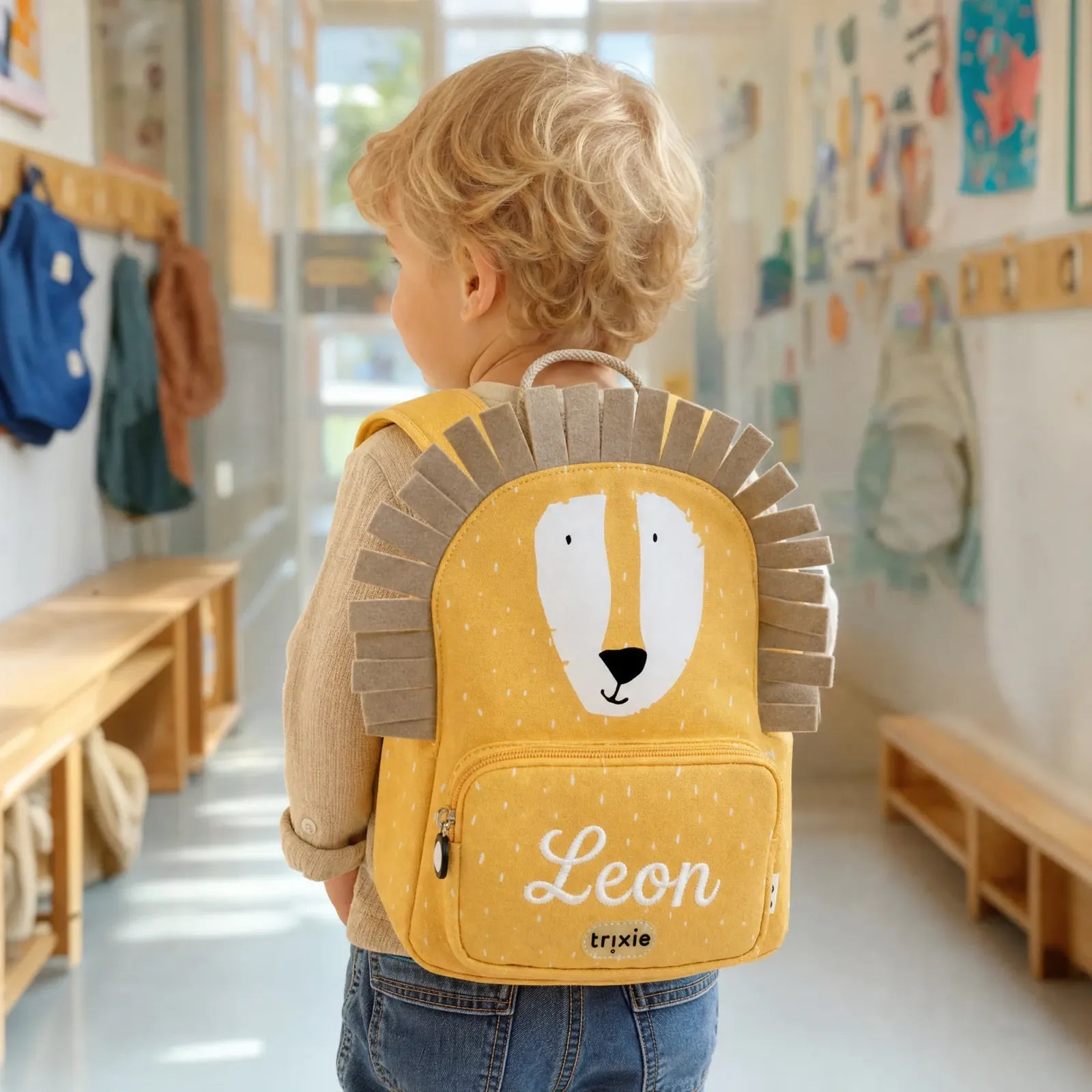 Trixie Kindergartenrucksack Löwe, Klein 5,25 L, ab 2 Jahren