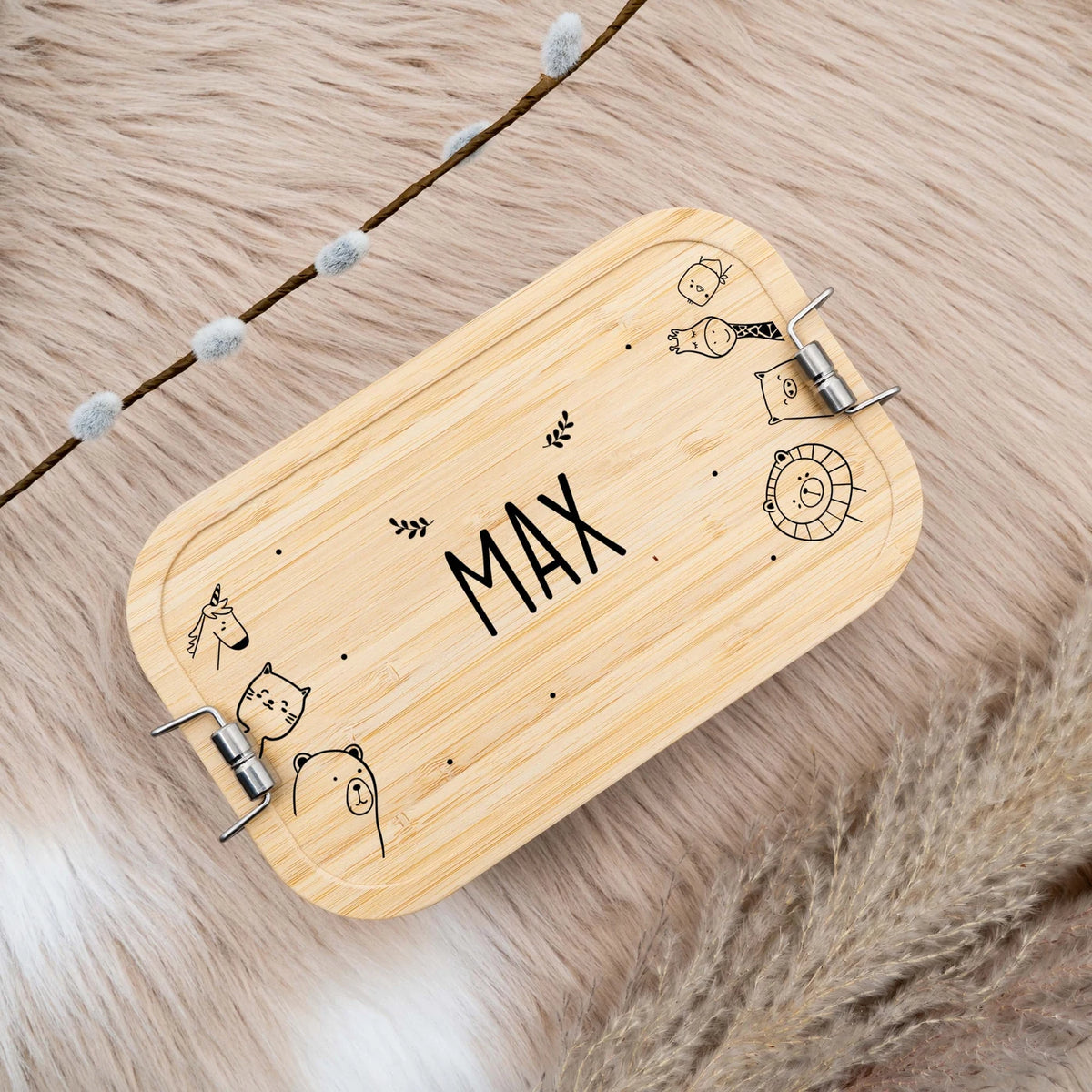 Brotdose Kinder personalisiert - Animal Family