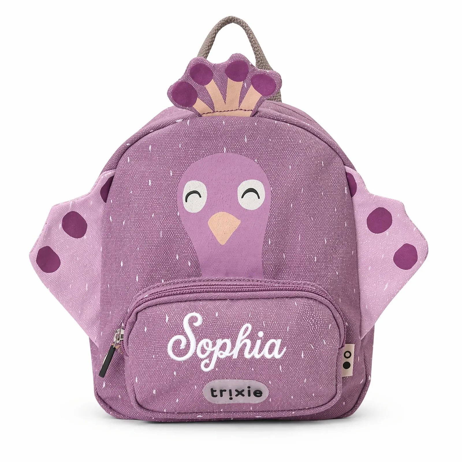 Trixie Kindergartenrucksack Pfau, mit gesticktem Wunschnamen