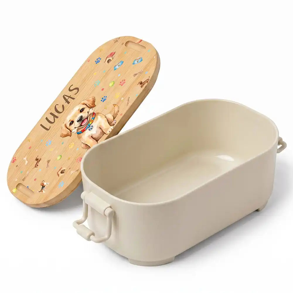 Brotdose Kinder personalisiert, Hundewelpe