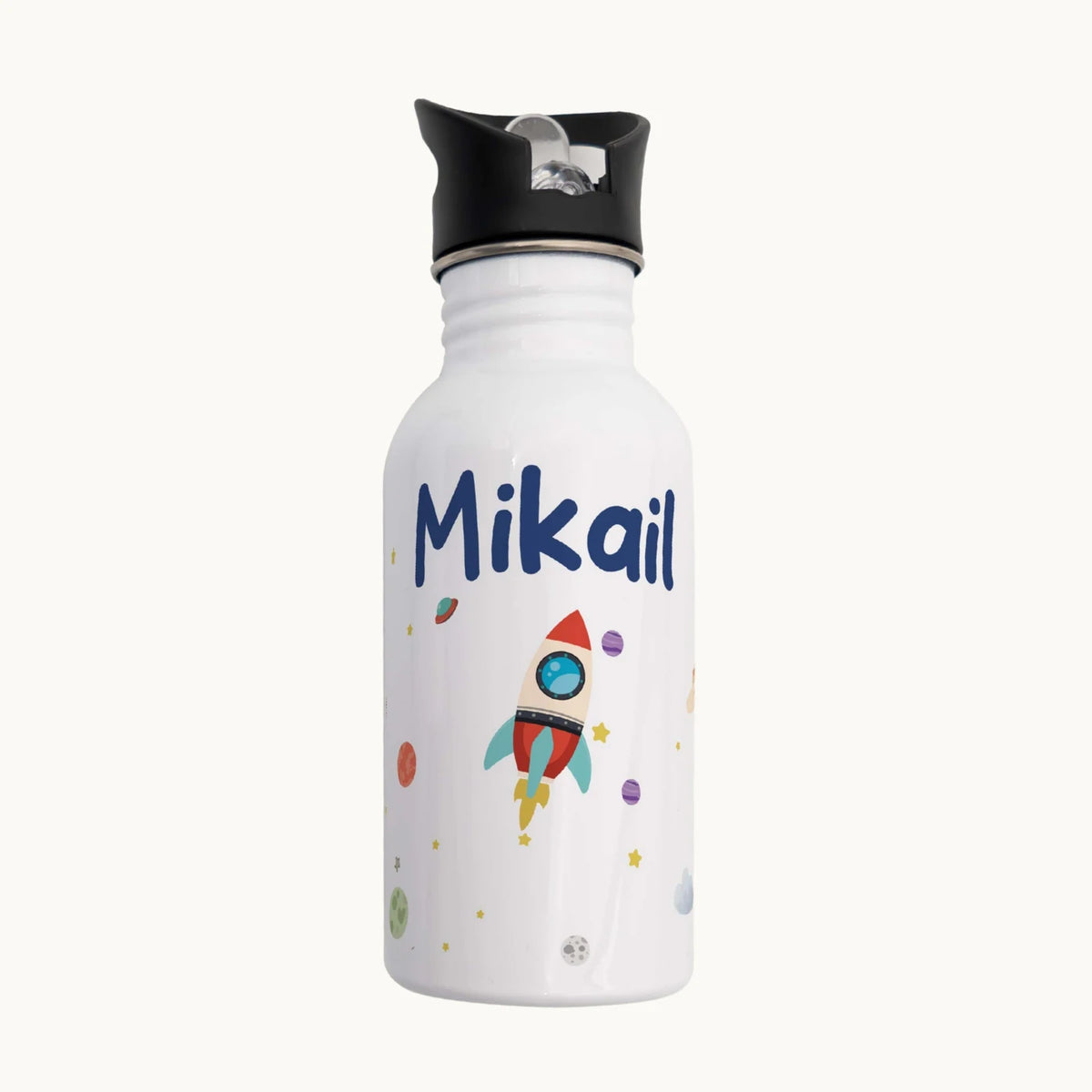 Trinkflasche Kinder Edelstahl - Weltraumrakete