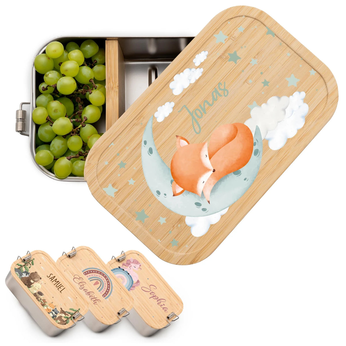 Brotdose Kinder personalisiert Baby Fuchs