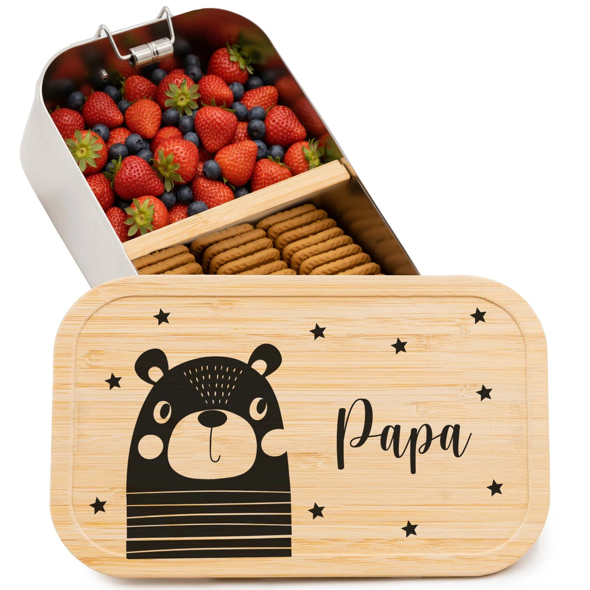Brotdose personalisiert Bär