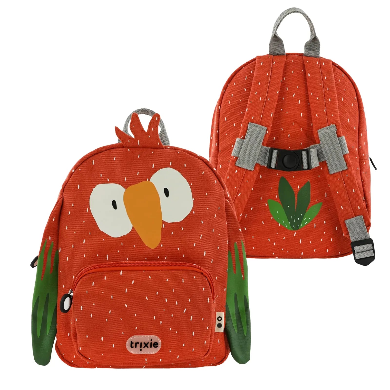 Trixie Kindergartenrucksack Papagei, personalisiert mit Namen aufgestickt
