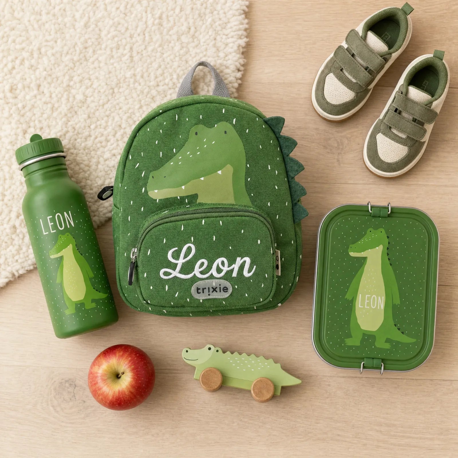Trixie Kindergarten Set Krokodil, Set mit Namen, auch für Jungen