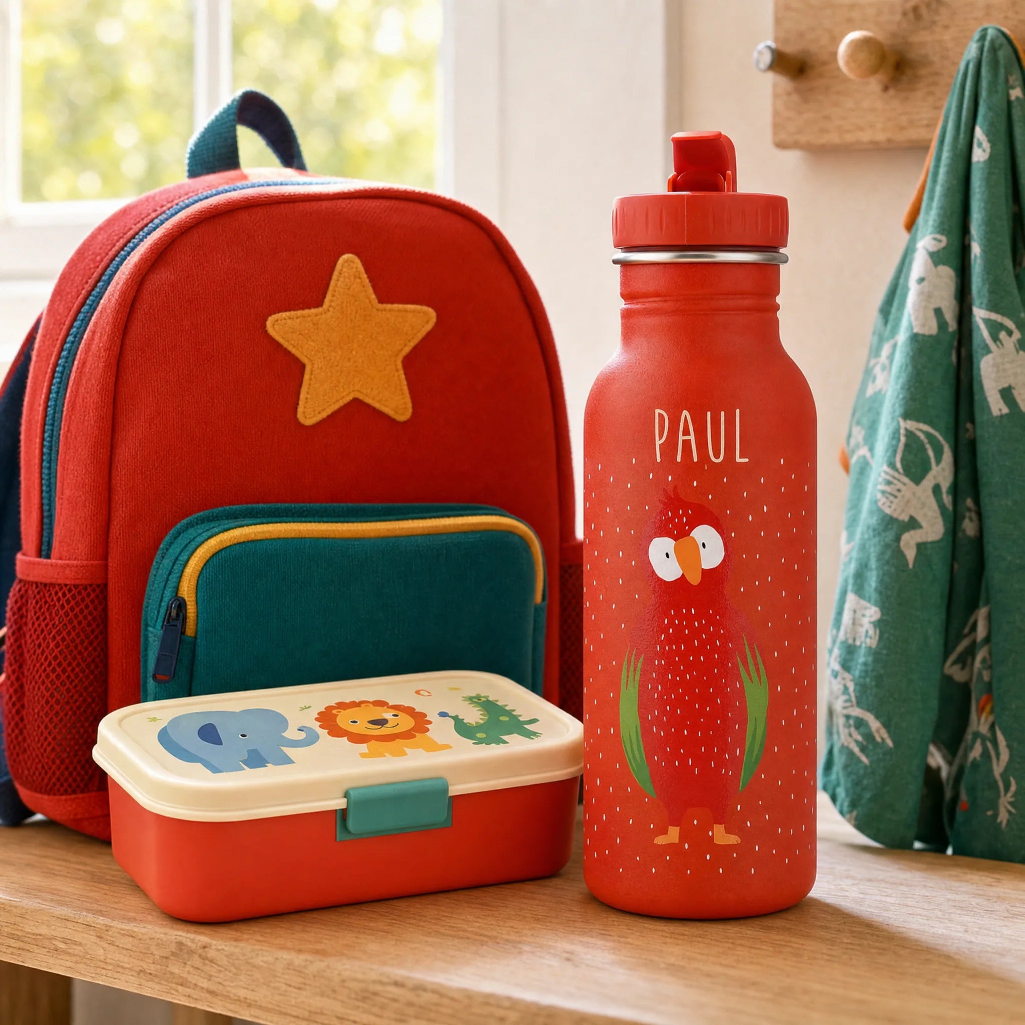 Trixie Trinkflasche Kinder Papagei, robuster, rostfreier Edelstahl