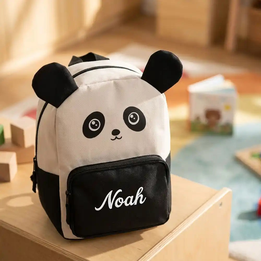 Personalisierter Kinderrucksack Panda, für den Kindergarten