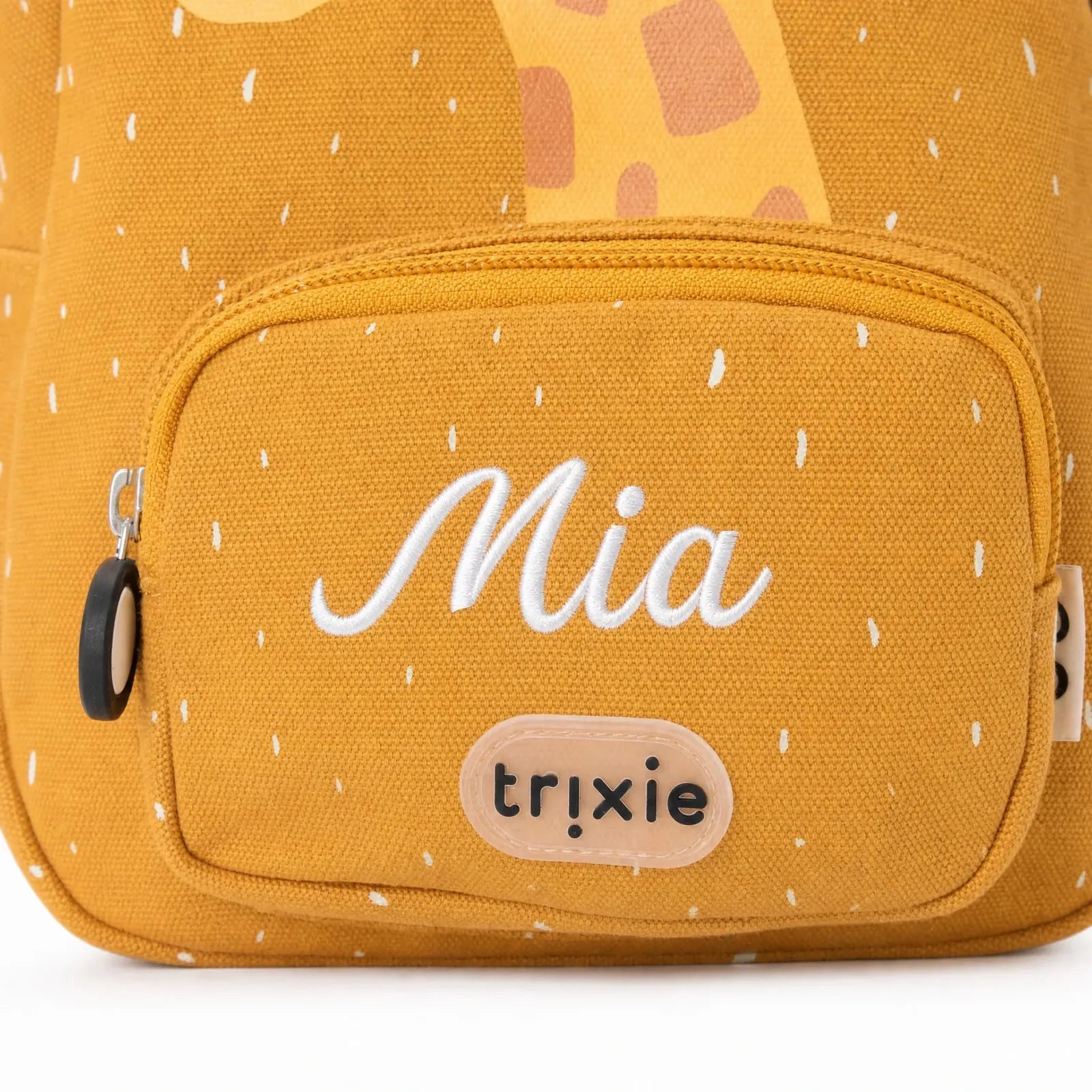Trixie Kindergartenrucksack Giraffe, Brustschnalle und Namensschild innen