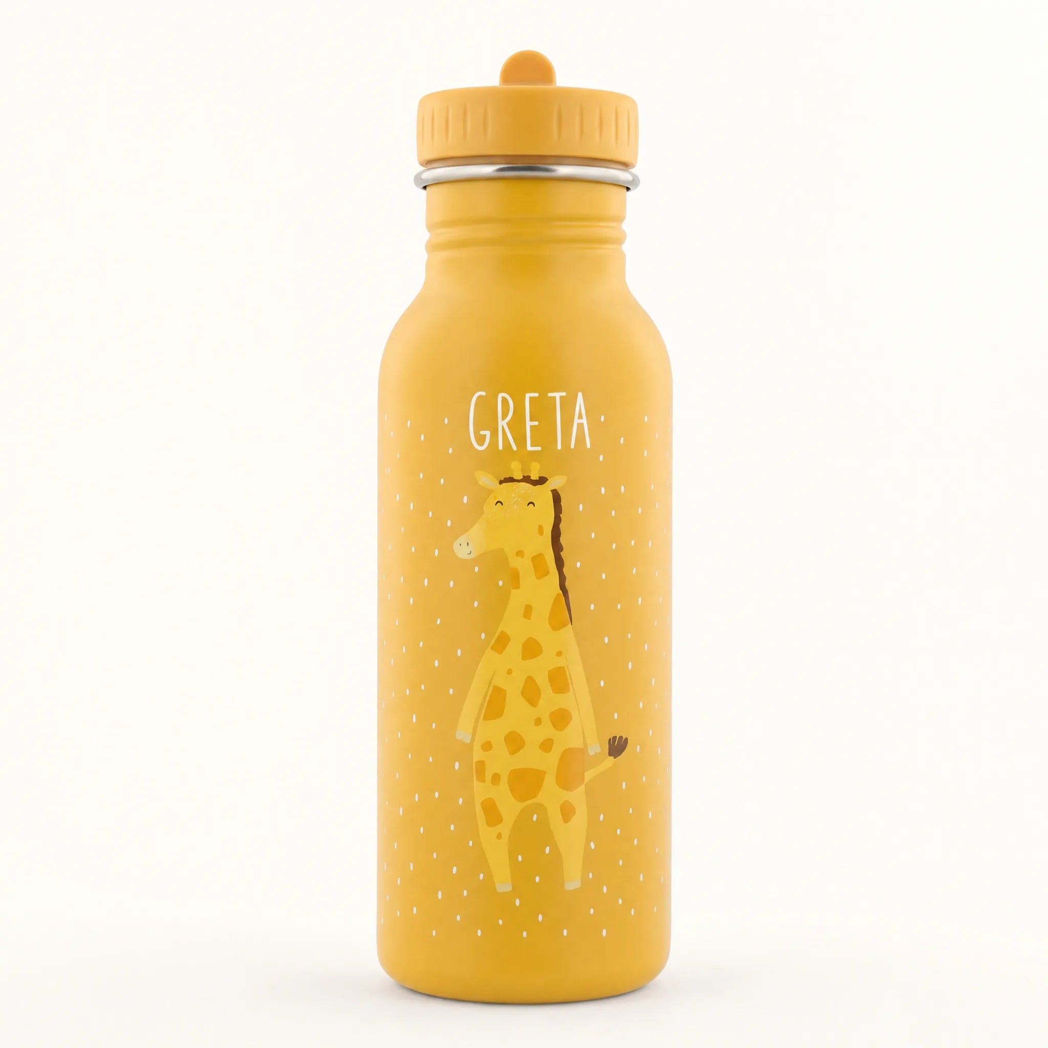 Trixie Trinkflasche Kinder Giraffe, Tiermotiv-Detail mit Wunschname