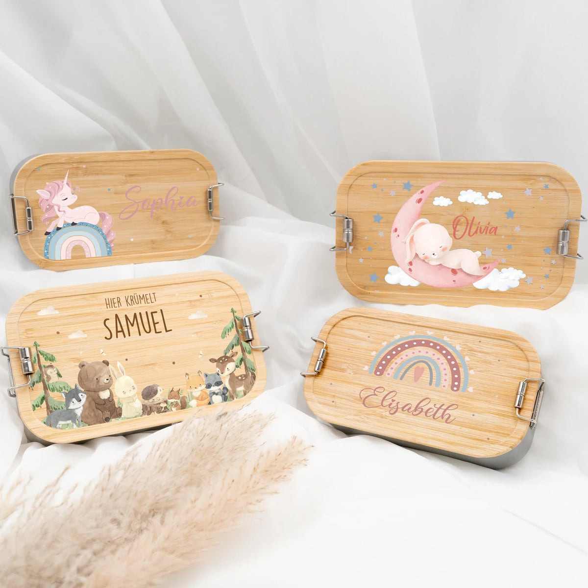 Brotdose Kinder personalisiert Baby Hase