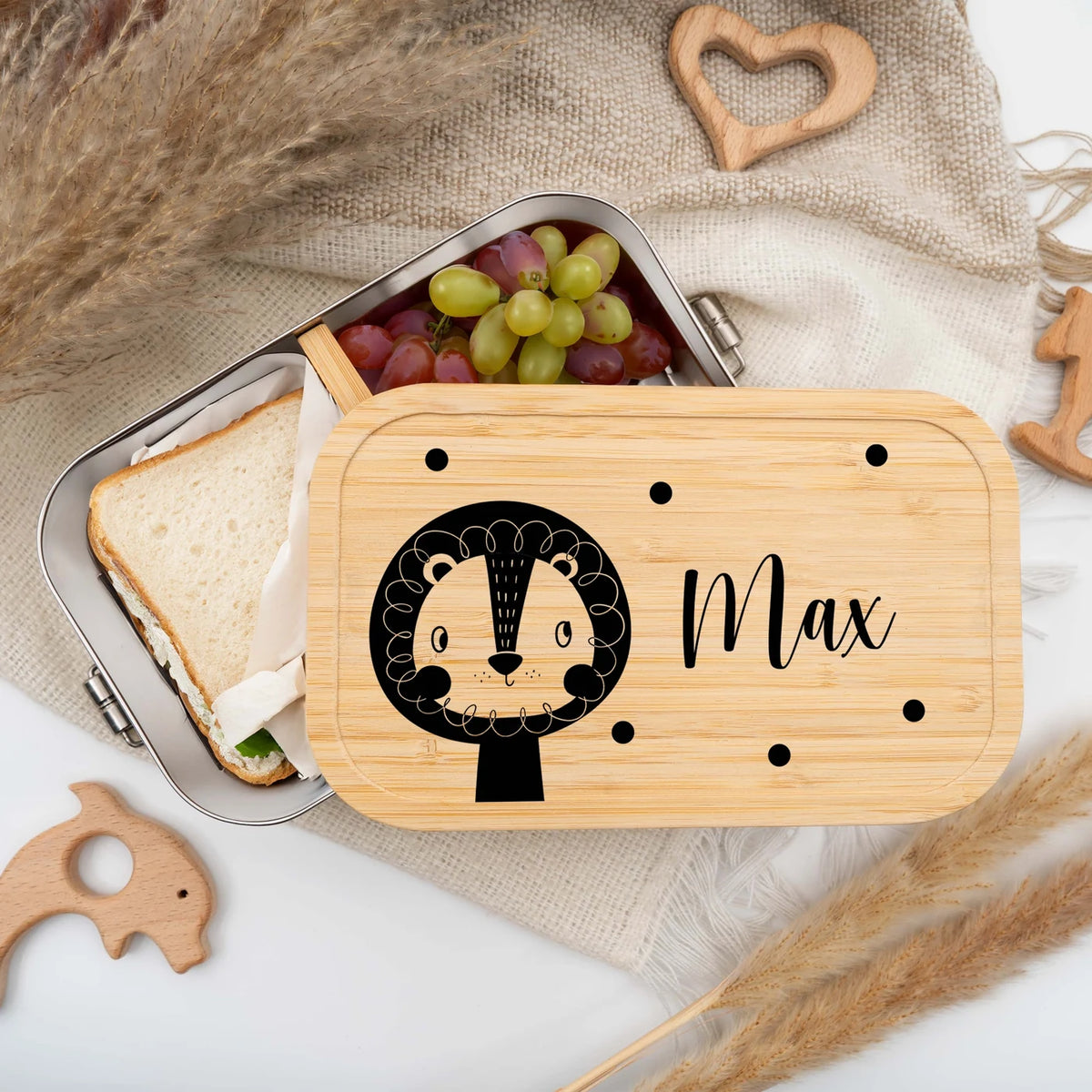 Brotdose personalisiert Löwe